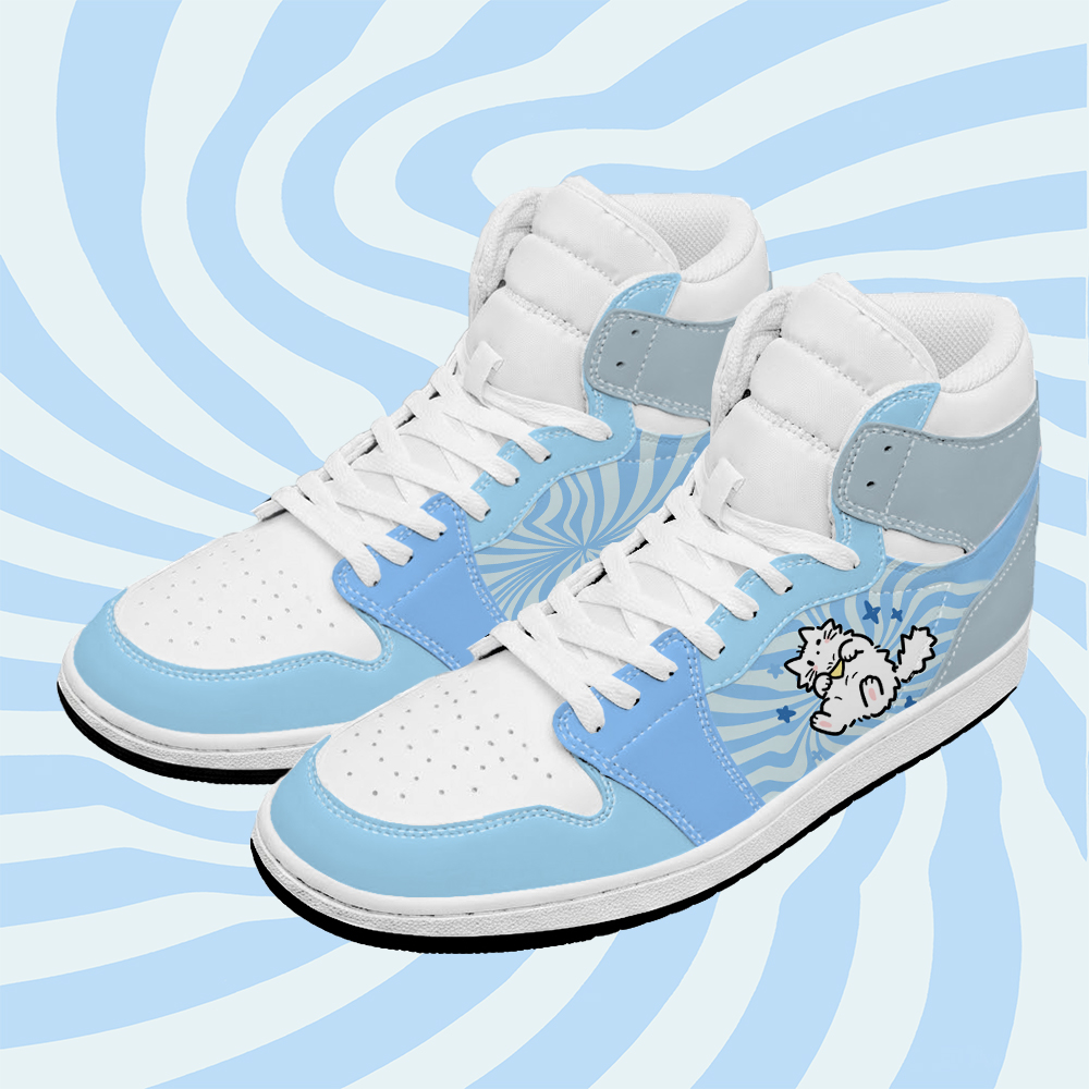 Modakawa High Top Canvas Schuhe mit niedlichem Katzenmotiv und Farben -Design - Blue - 48 - image 2