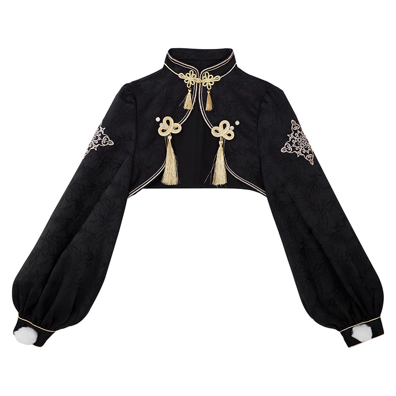 Vintage-Kleid mit Quasten, Blumenmuster und passendem Rock - Top - L - image 4