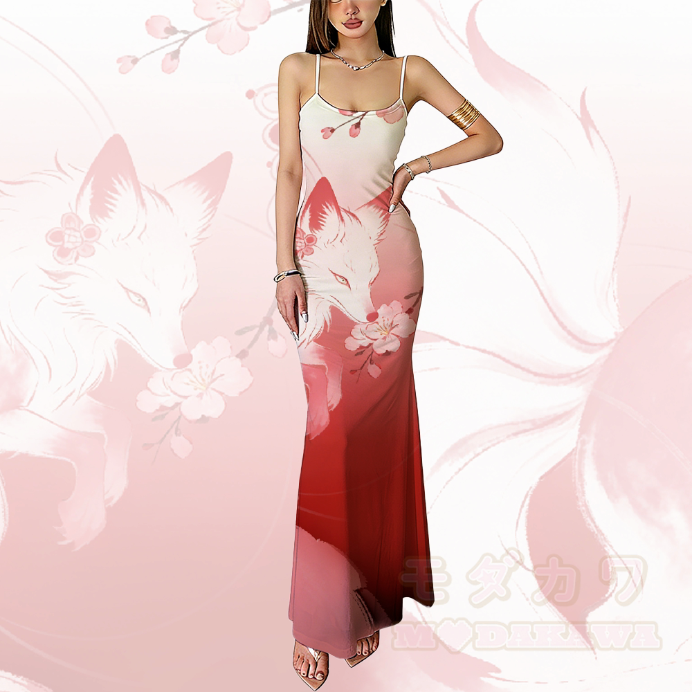 Fox Graphic Modakawa Gradient Slip Dress - image 1