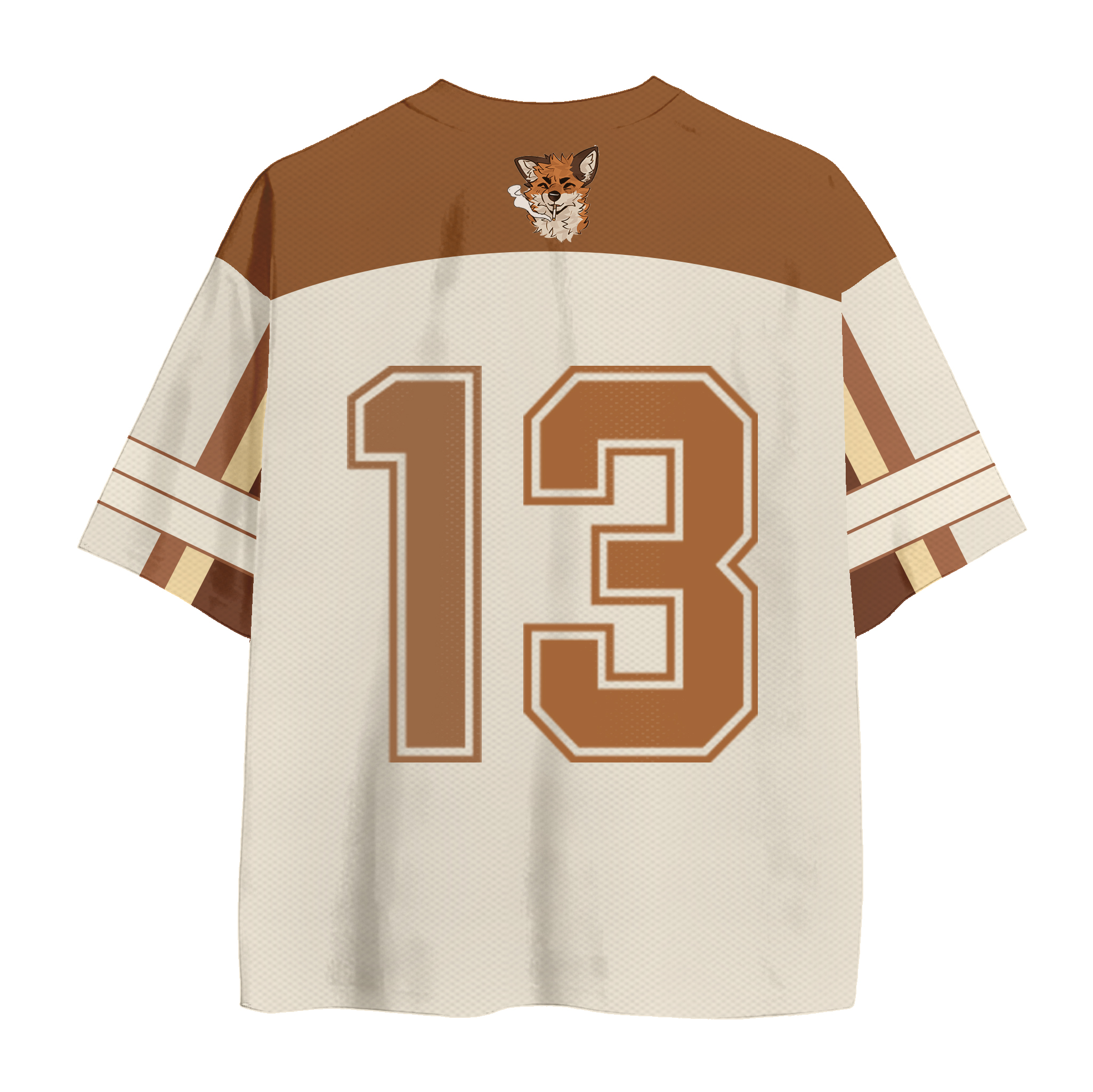 MODAKAWA X atka Pinch Face Fox Number Graphic Vintage Mesh Jersey T-Shirt - image 3