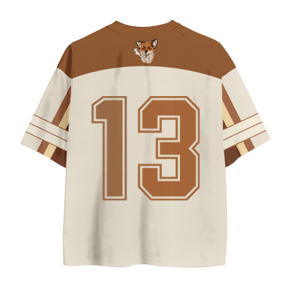 MODAKAWA X atka Pinch Face Fox Number Graphic Vintage Mesh Jersey T-Shirt - image 3