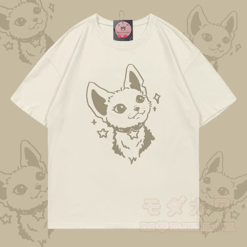 Fox Graphic Modakawa 100% Baumwoll-T-Shirt - Hellbeige - 5XL - image 1