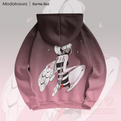 MODAKAWA X Karina Gaz Bee Lady Graphic Gradient Pullover Hoodie - image 1