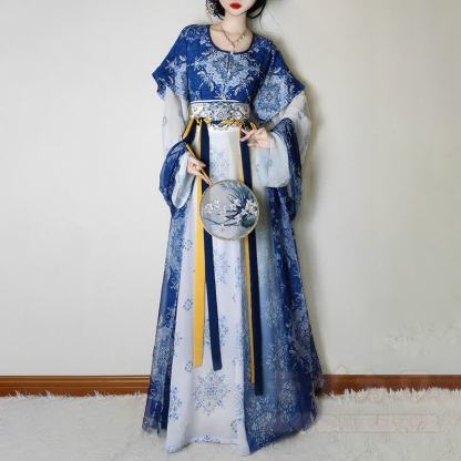 Vintage-Obermantel, Unteroberteil, Maxirock, fließender Schal, passendes Outfit - Satz B - XL - image 1