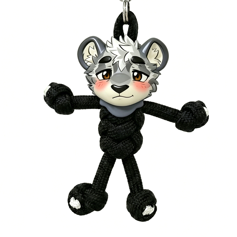 MODAKAWA X atka Blush Tiger Schlüsselanhänger Geburtstagsgeschenk - Black - image 1