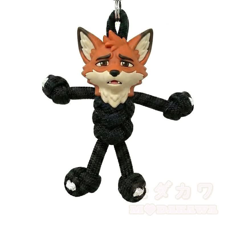 MODAKAWA X atka Schlüsselanhänger „Besorgter Fuchs“ – Geburtstagsgeschenk - Orange - image 1