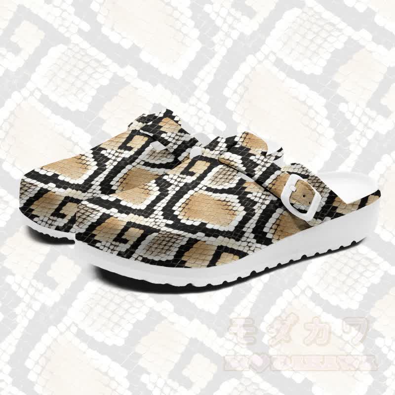 Modakawa Freizeitpantoffeln mit Schlangenmuster - Mehrfarbig - 45 - image 1