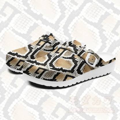 Modakawa Freizeitpantoffeln mit Schlangenmuster - Mehrfarbig - 45 - image 1