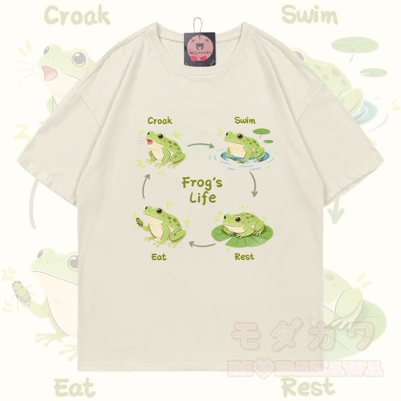 FROSCHLACHT-SHIRT Modakawa 100% Baumwolle - Hellbeige - 5XL - image 1