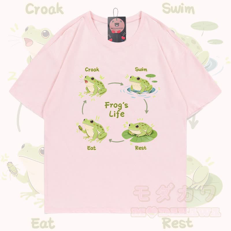 FROSCHLACHT-SHIRT Modakawa 100% Baumwolle - Hellrosa - 5XL - image 5