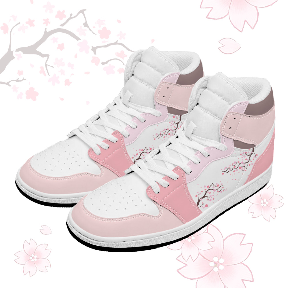 Sakura Graphic Modakawa High Top Canvas Schuhe - Pink - 48 - image 1