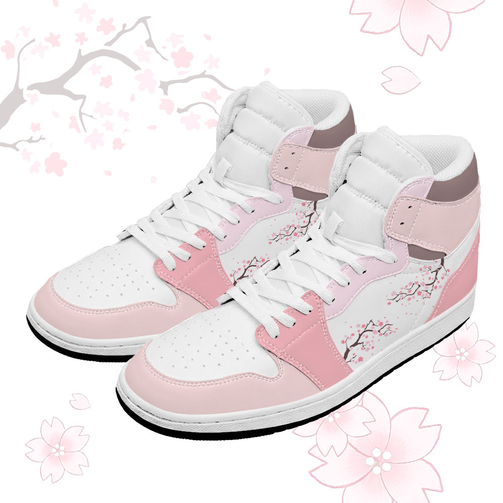 Sakura Graphic Modakawa High Top Canvas Schuhe - Pink - 48 - image 1