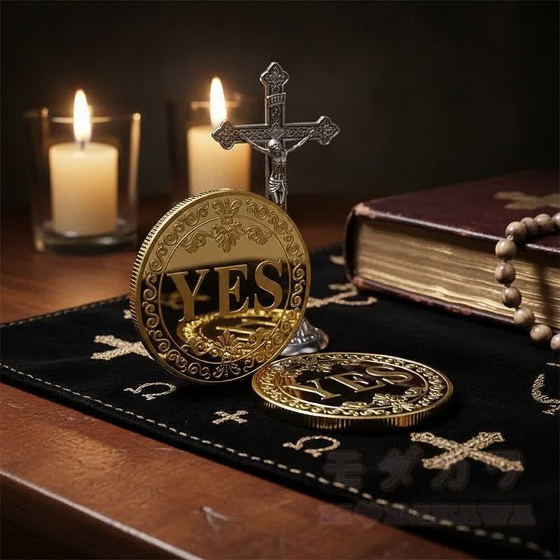 JA NEIN Entscheidungsmünze Glücks-Wahrsage-Herausforderung Geschenk - image 4