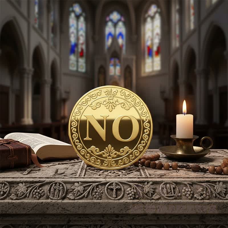 JA NEIN Entscheidungsmünze Glücks-Wahrsage-Herausforderung Geschenk - image 3