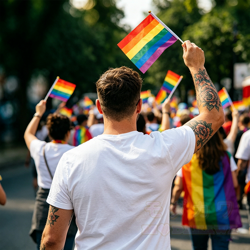 Regenbogen-Dekorationsflagge für Veranstaltungen und Festivals - image 1