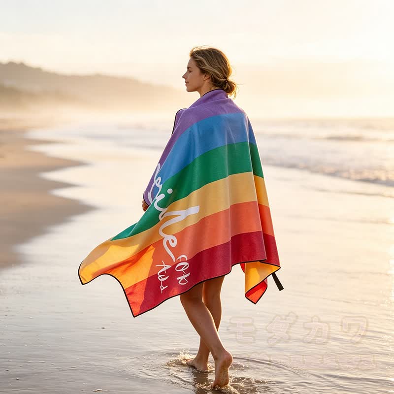 LGBTQ Regenbogen Strandtuch - image 4