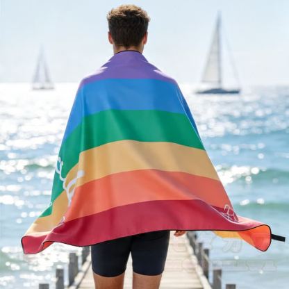 LGBTQ Regenbogen Strandtuch - image 3