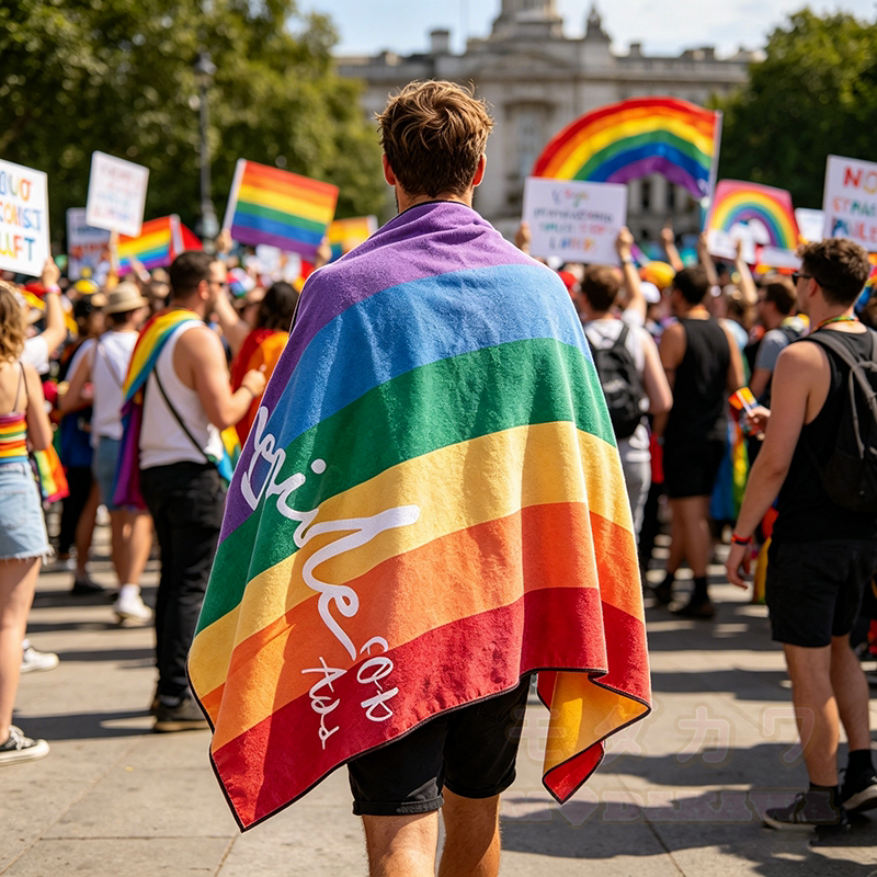 LGBTQ Regenbogen Strandtuch - image 1
