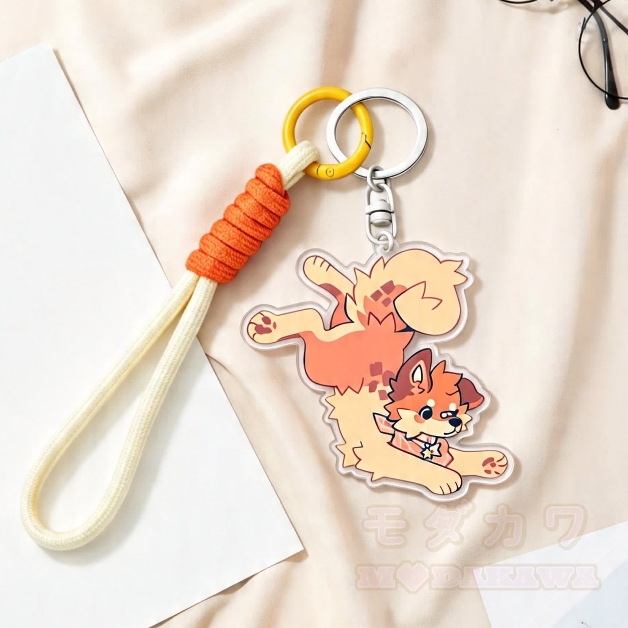 MODAKAWA X popipeko Niedlicher Welpen-Schlüsselanhänger Geburtstagsgeschenk - image 1