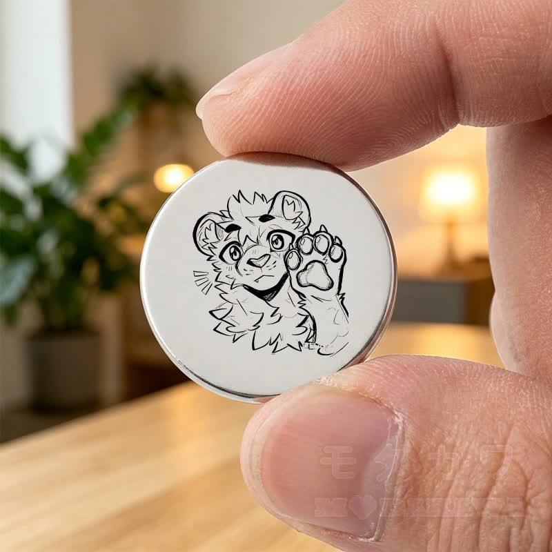 MODAKAWA X atka Tiger Schlüsselanhänger Pocket Hug Geburtstagsgeschenk - Silber A - image 1