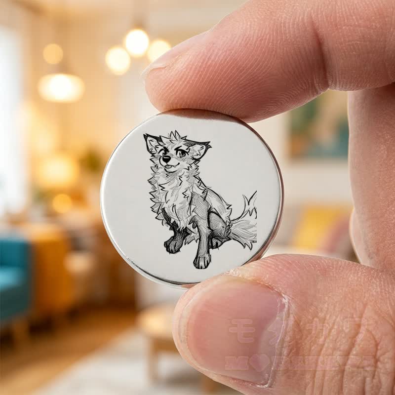 MODAKAWA X atka Schlüsselanhänger mit sitzendem Fuchs – Taschenumarmung – Geburtstagsgeschenk - Silber A - image 1