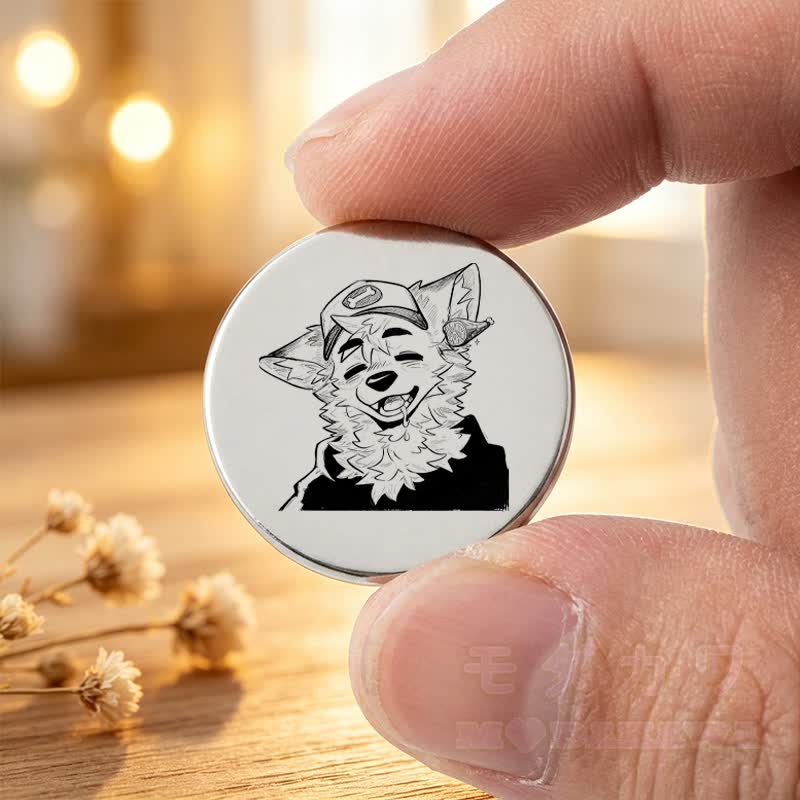 MODAKAWA X atka Fuchs will Fleisch Schlüsselanhänger Taschenumarmung Geburtstagsgeschenk - Silber A - image 1