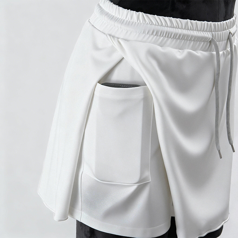 Modakawa Langarmshirt mit Schmetterlingsmotiv und plissiertem Minirock/Shorts-Set (Set) - image 5