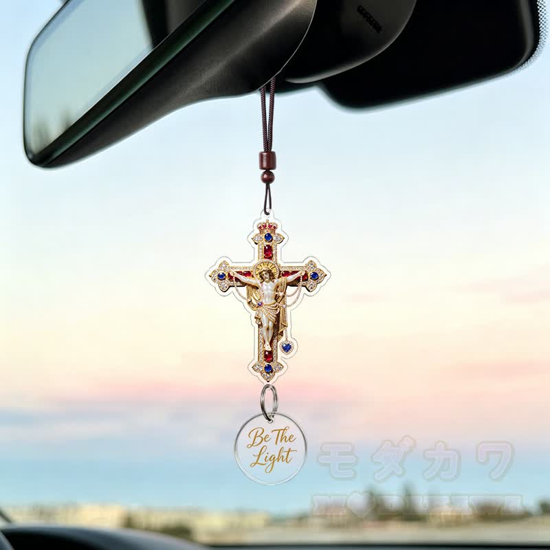 SEI DAS LICHT Vintage-Kreuz-Autoanhänger - image 2