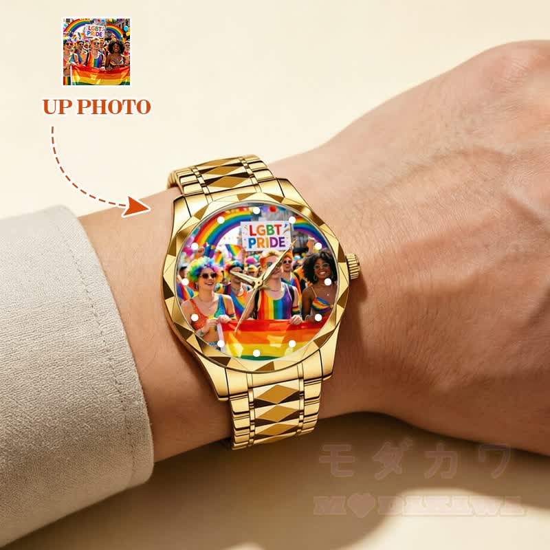 Herrenuhr mit dualem chinesischem und englischem Kalender, Leuchtzeigern, diamantförmigem Spiegel - image 1