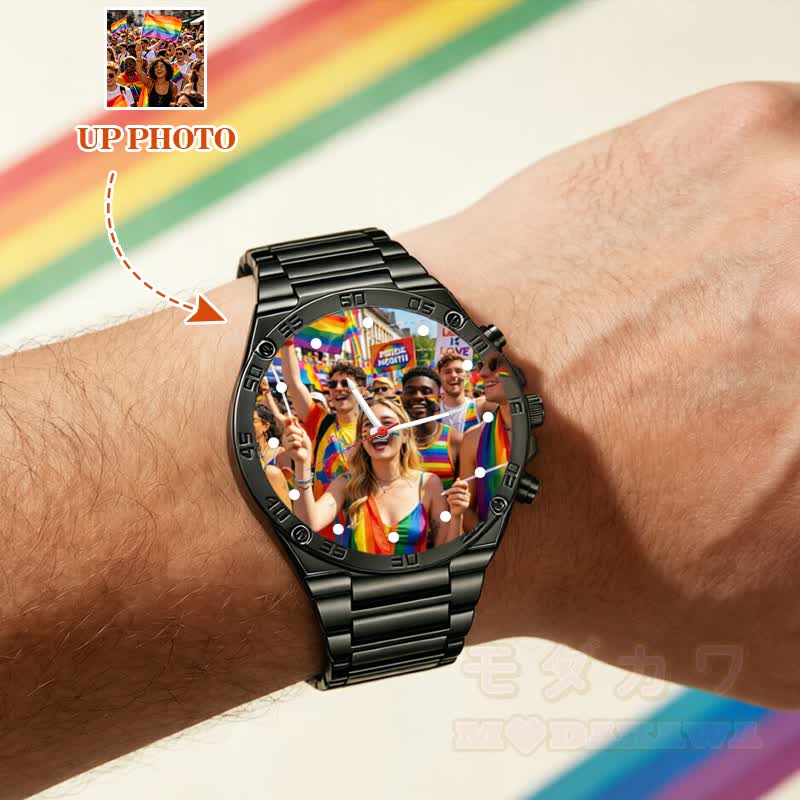 Englischer Kalender, Leuchtzeiger, diamantförmiger Spiegel, Herrenuhr - image 1
