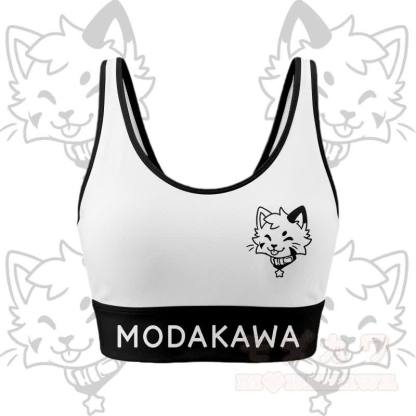 Kitty Graphic Crop Tank Sport Top Shorts Bikini Modakawa Matching Outfit - Weißes Oberteil - 4XL - image 2