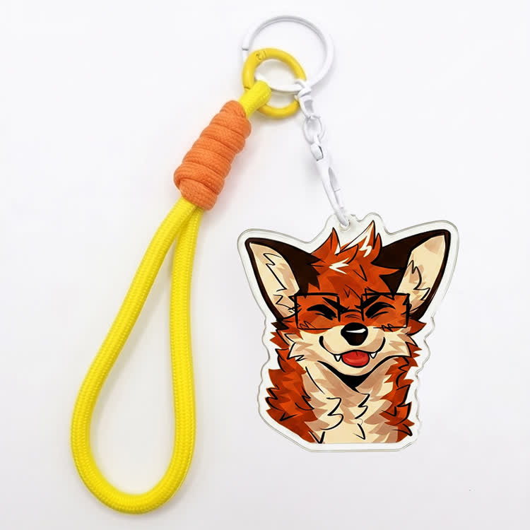 MODAKAWA X atka Brille Fuchs Schlüsselanhänger Geburtstagsgeschenk - Yellow - image 2