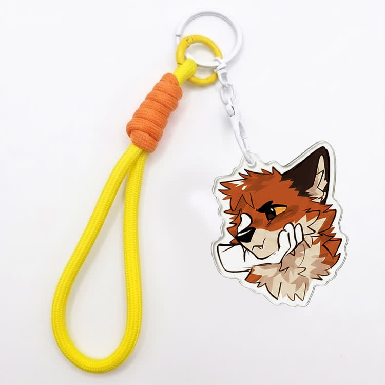 MODAKAWA X atka Schlüsselanhänger mit Fuchsmotiv – Geburtstagsgeschenk - Yellow - image 2