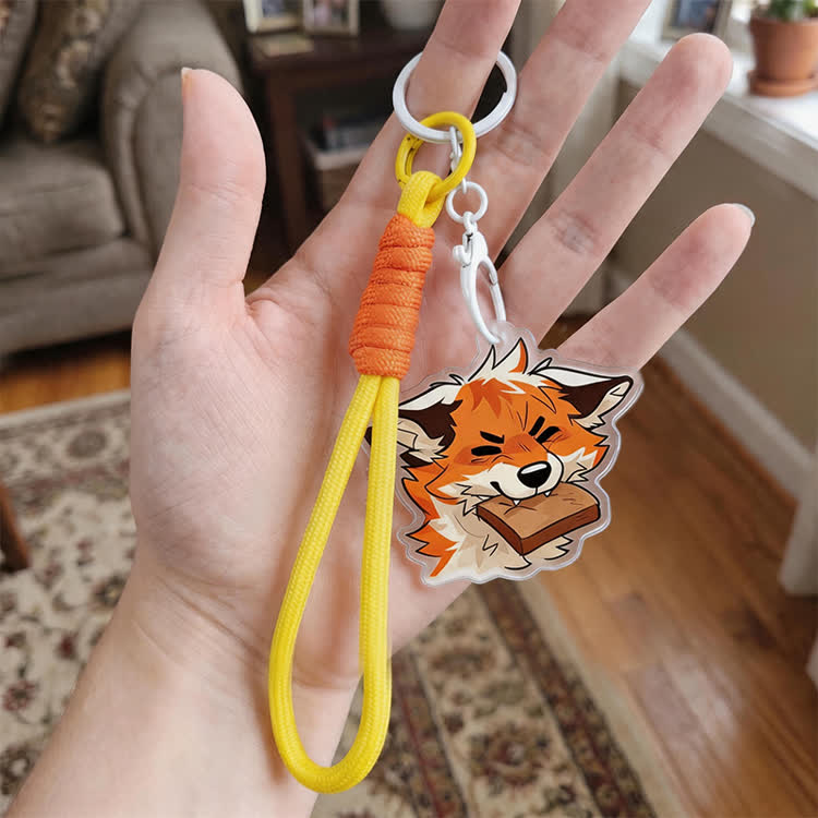 MODAKAWA X atka Fuchs-Schlüsselanhänger mit Beißmotiv – Geburtstagsgeschenk - image 1