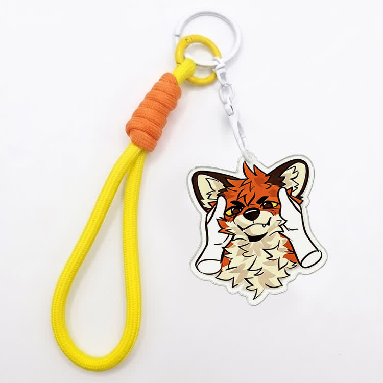 MODAKAWA X atka Pinch Fox Cheeks Schlüsselanhänger Geburtstagsgeschenk - Yellow - image 2