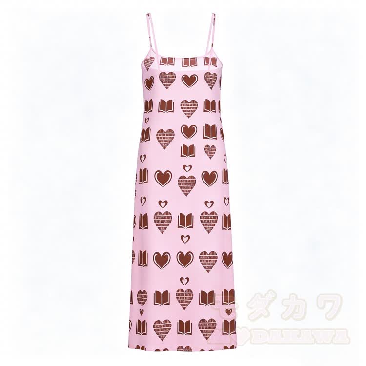 Modakawa Slipkleid mit Herzmotiv - image 2