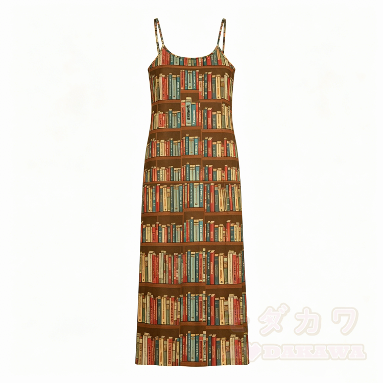 Bücherregal Grafik Modakawa Slipkleid - Braun - 5XL - image 1