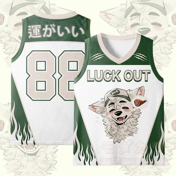 MODAKAWA X atka LUCK OUT Fox Wants Meat Grafik-Mesh-Tanktop - Grün - 3XL - image 2