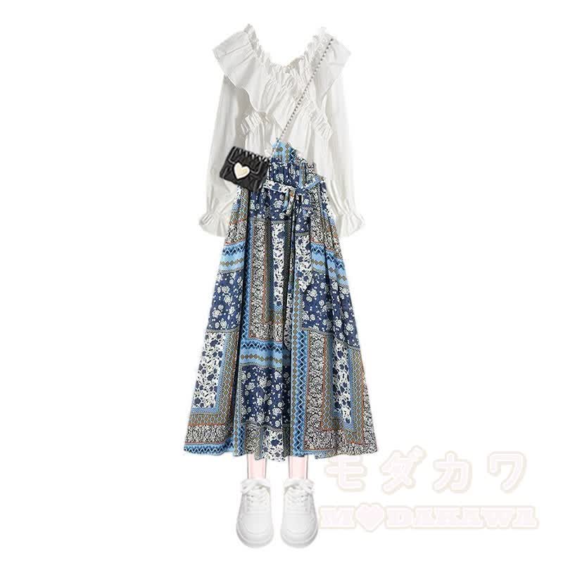 Rüschentop Boho Camikleid passendes Outfit - Satz - 4XL - image 4
