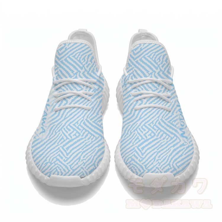 Modakawa Schnürschuhe mit blauem Labyrinth-Motiv - image 3