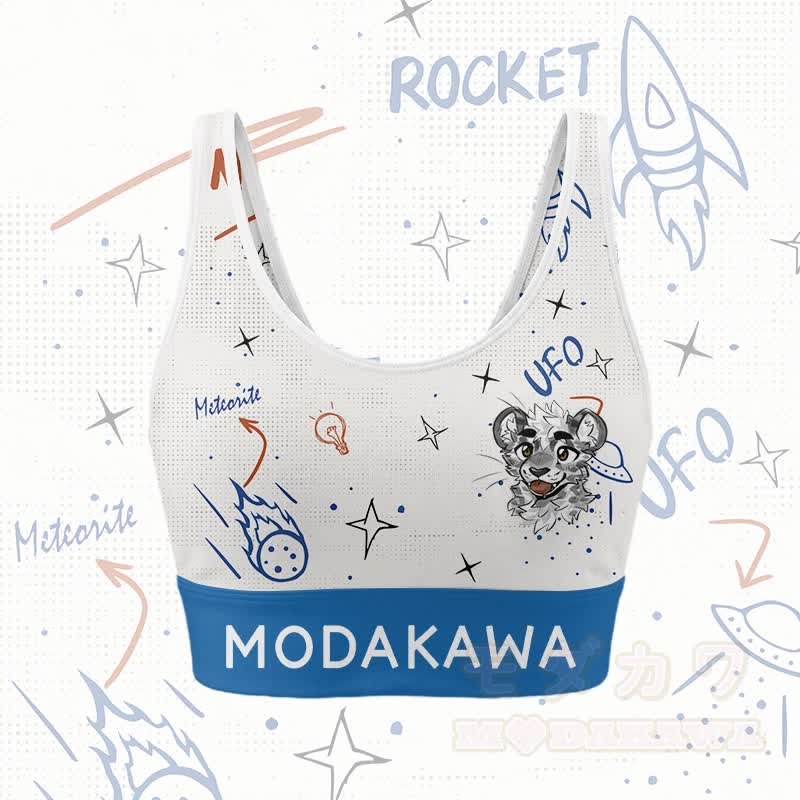 MODAKAWA X atka Tiger Graphic Crop Tank Sport Top Pocket Skort Matching Outfit - Spitze - 4XL - image 2