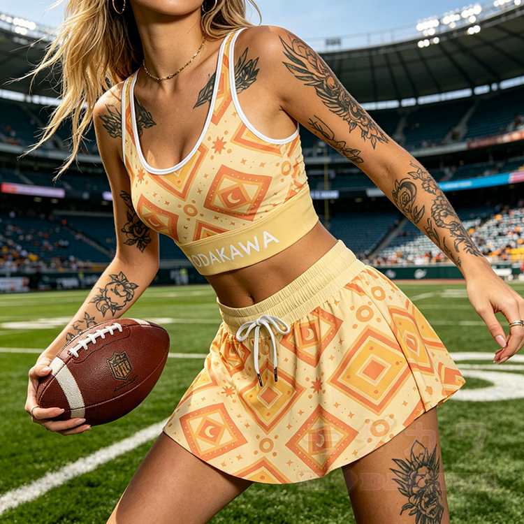 MODAKAWA X popipeko Puppy Graphic Crop Tank Tank Sport Top Skirt Bikini Matching Outfit - image 1