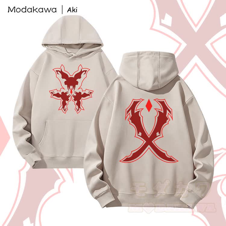 MODAKAWA X Aki Bat Graphic Heavyweight Hoodie - Grau - 2XL - image 1