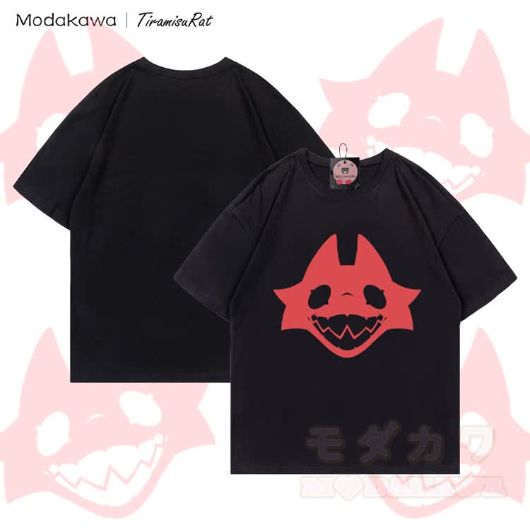 MODAKAWA X TiramisuRat Rattengesicht-Grafik T-Shirt aus 100 % Baumwolle - image 1