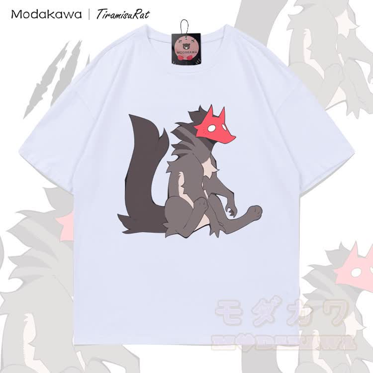 MODAKAWA X TiramisuRat Masked Rat Graphic 100% Cotton T-Shirt - Weiß - 5XL - image 2
