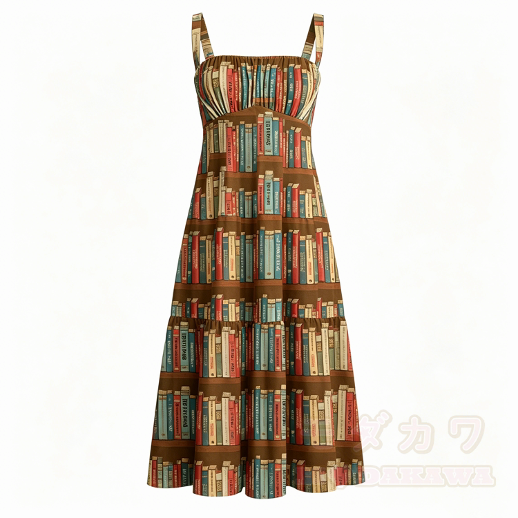 Bücherregal Grafik Modakawa Slipkleid - Braun - 3XL - image 1