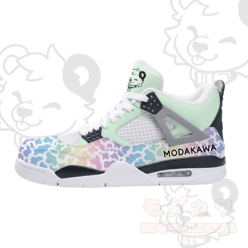 MODAKAWA X popipeko Bear Gradient Camo Graphic Schnürschuhe mit Luftpolsterung - Grün - 48 - image 2