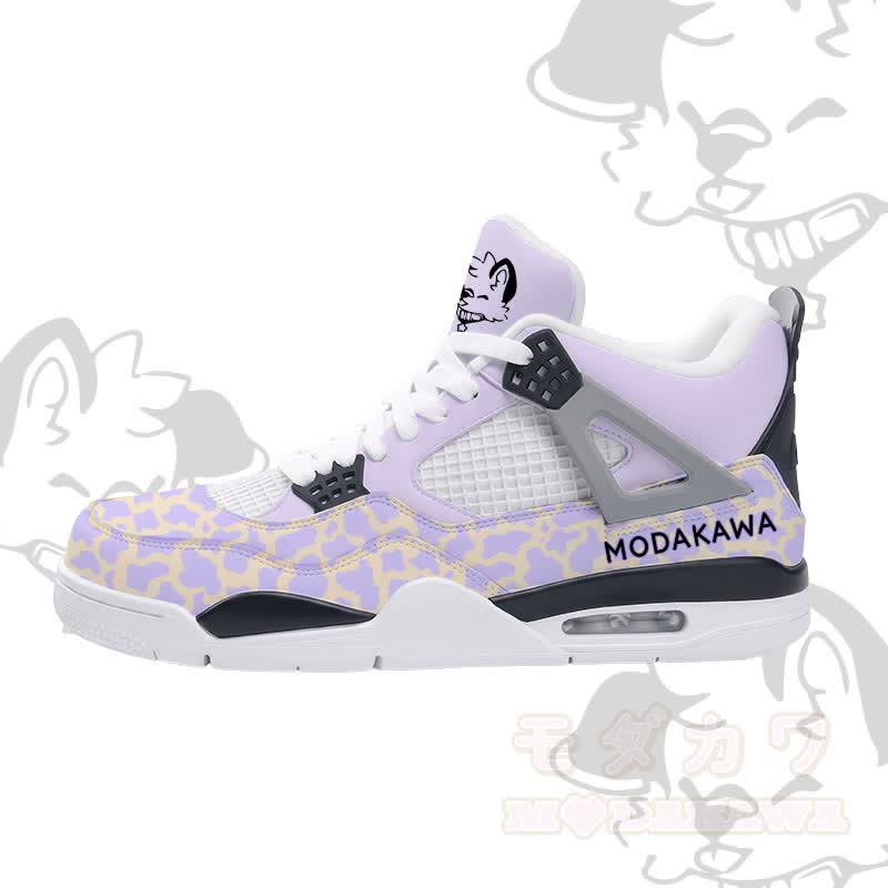 MODAKAWA X popipeko Puppy Camo Graphic Schnür-Sportschuhe mit Luftpolsterung - Lila - 48 - image 2