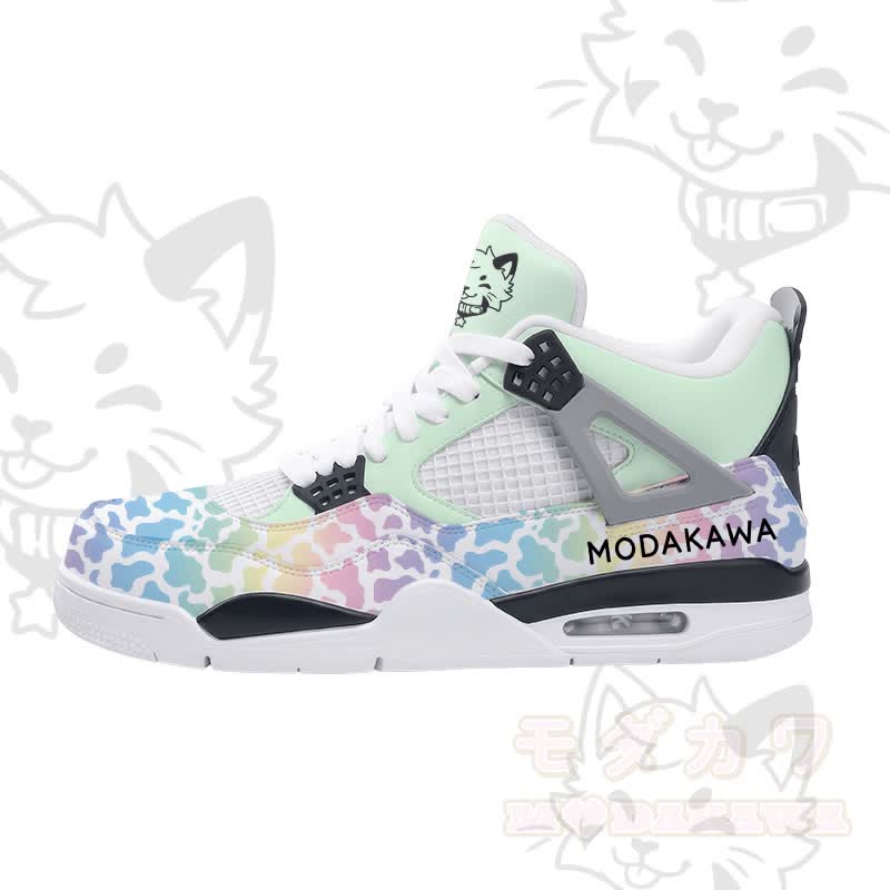 MODAKAWA X popipeko Kitty Gradient Camo Graphic Schnürschuhe mit Luftpolsterung - Grün - 48 - image 3
