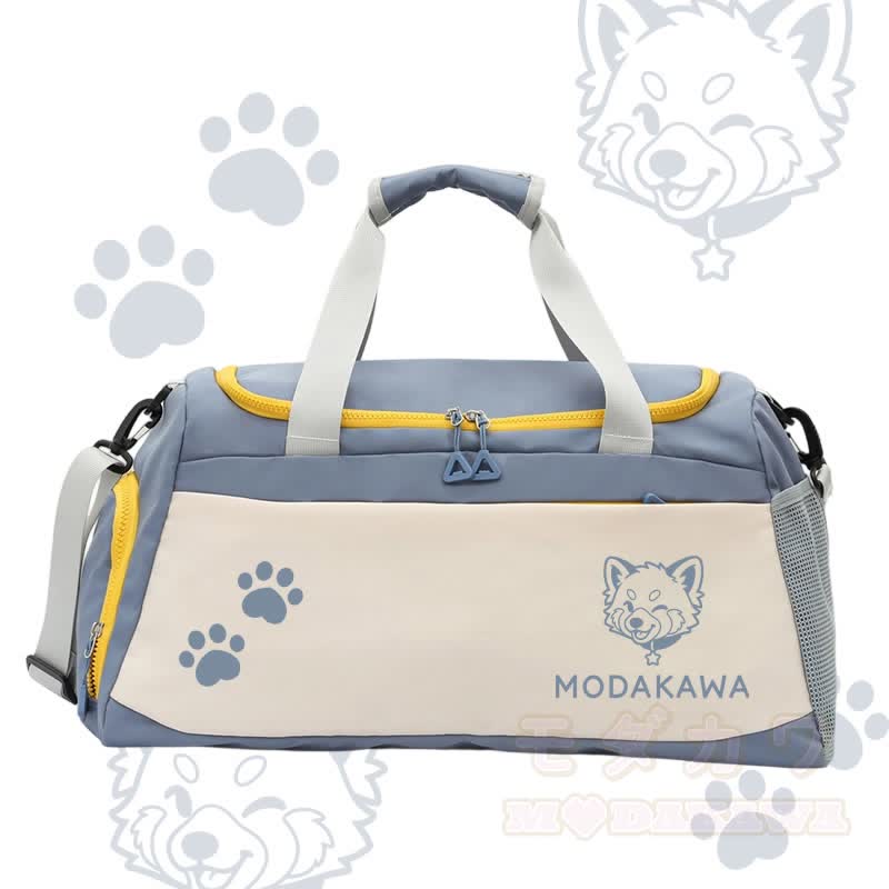 Modakawa Sporttasche mit Waschbär-Motiv, großes Fassungsvermögen - Blau - 55 x 28 x 26 cm - image 2